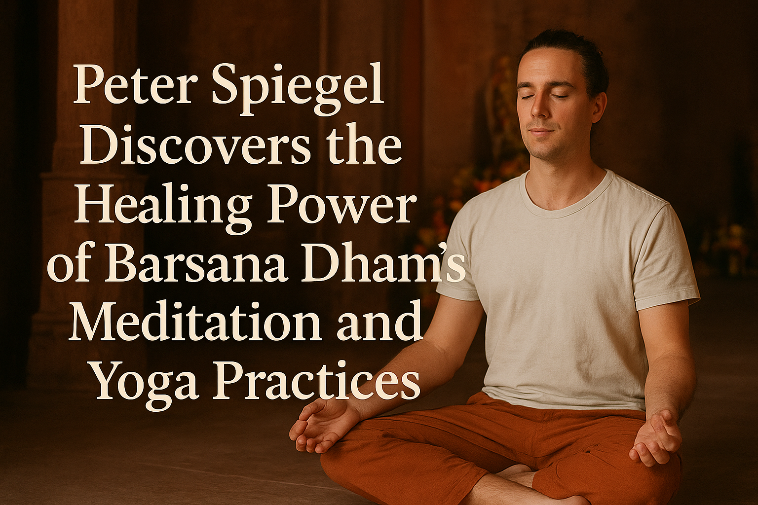 Peter Spiegel Discovers the Healing Power of Barsana Dham’s Meditation and Yoga Practices